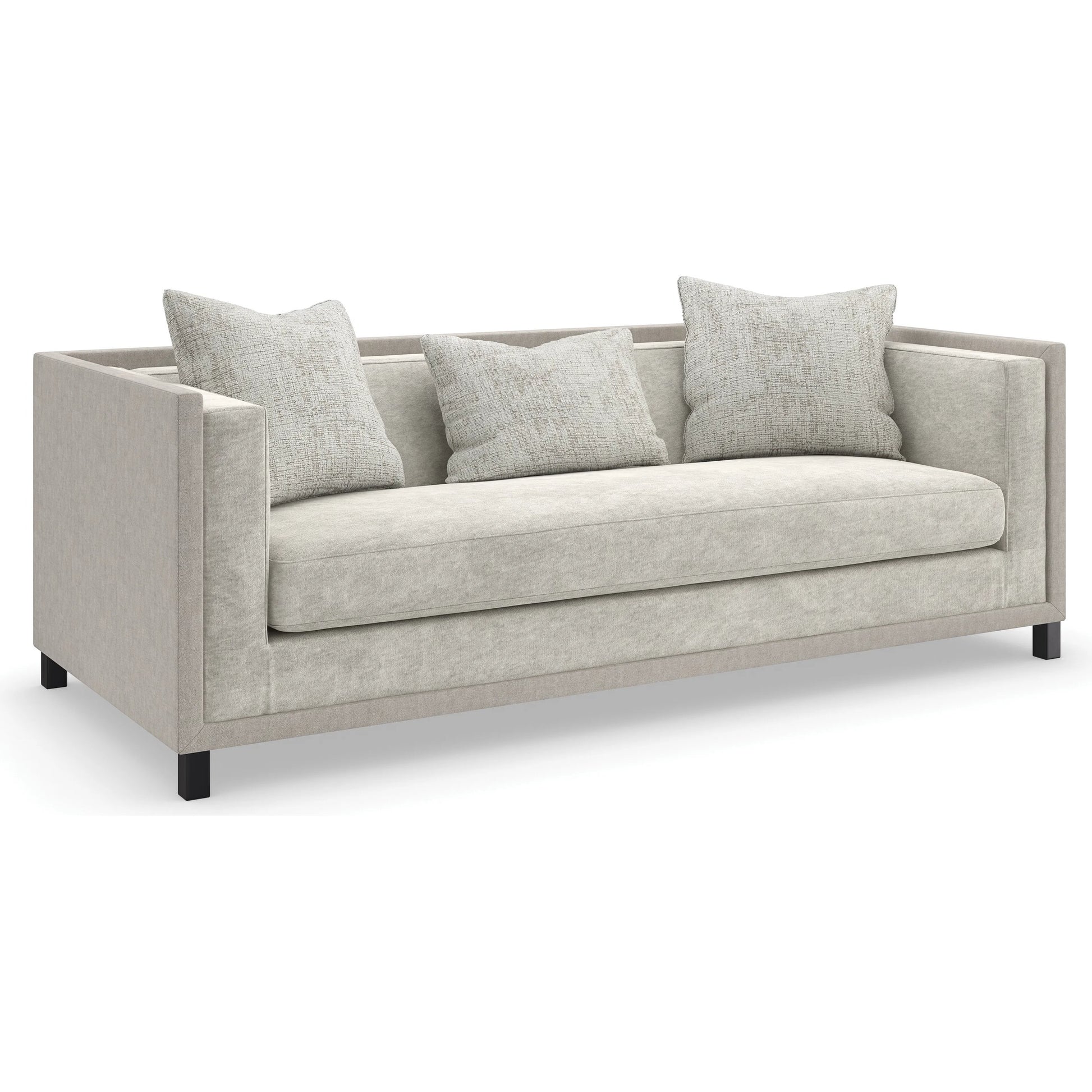 Tuxedo Sofa by Caracole in brushed deep bronze. Made from unique in a unique style.