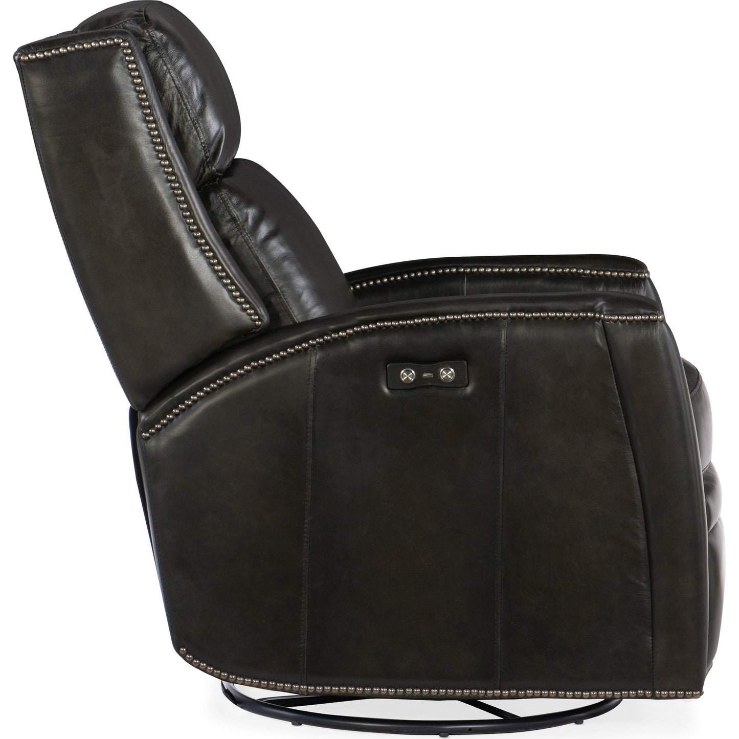 009 SI-1748815 | Additional Silo | Declan Power Swivel Glider Recliner by Hooker Furniture in brindisi trinita. Made from leather in a traditional style.