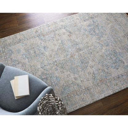 Caldwell Transitional Oriental Rug - 8801F by Feizy in blue, gray, taupe. Made from wool, viscose in a unique style.