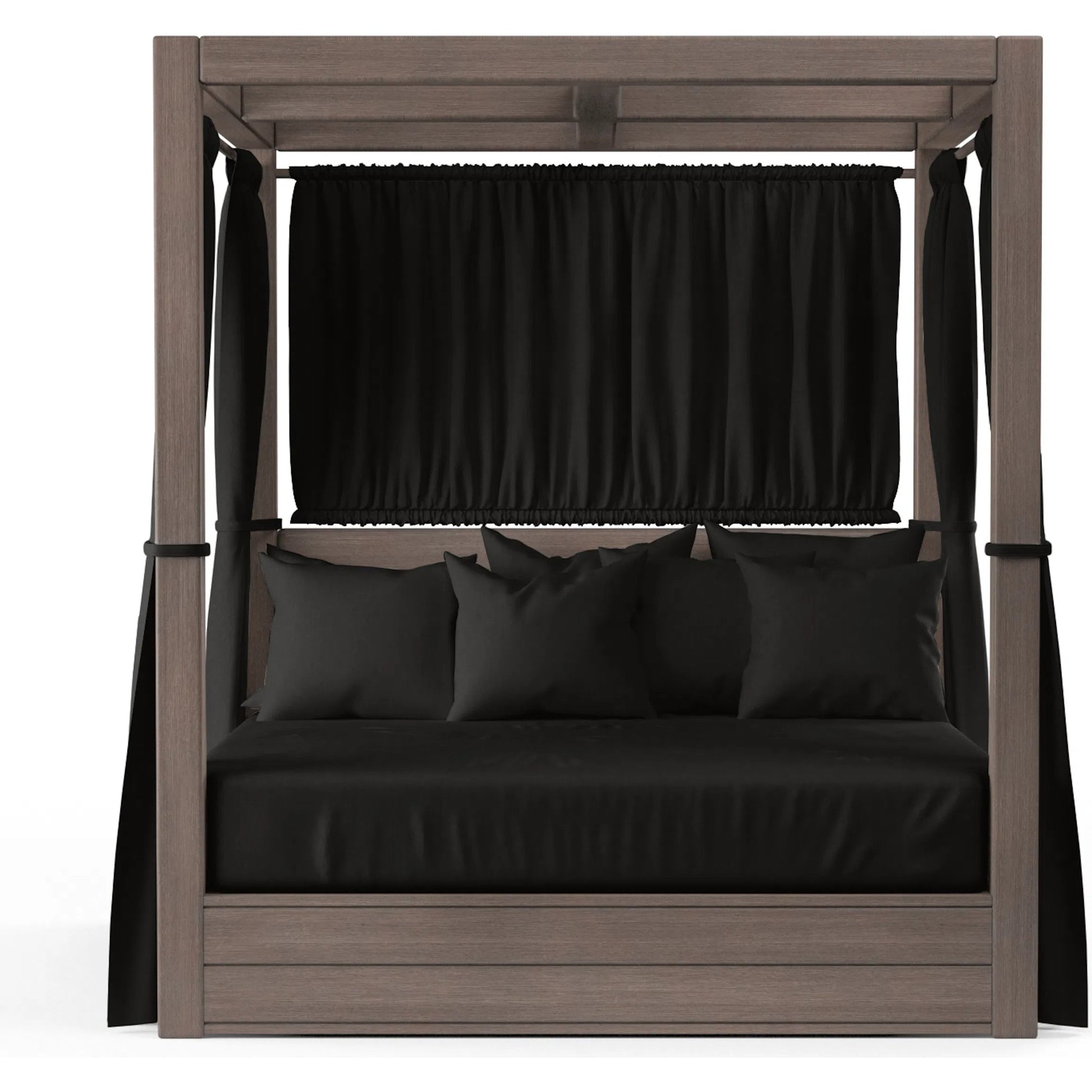 Laguna Outdoor Resort King Daybed by Sunset West in browns. Made from aluminum in a modern style.