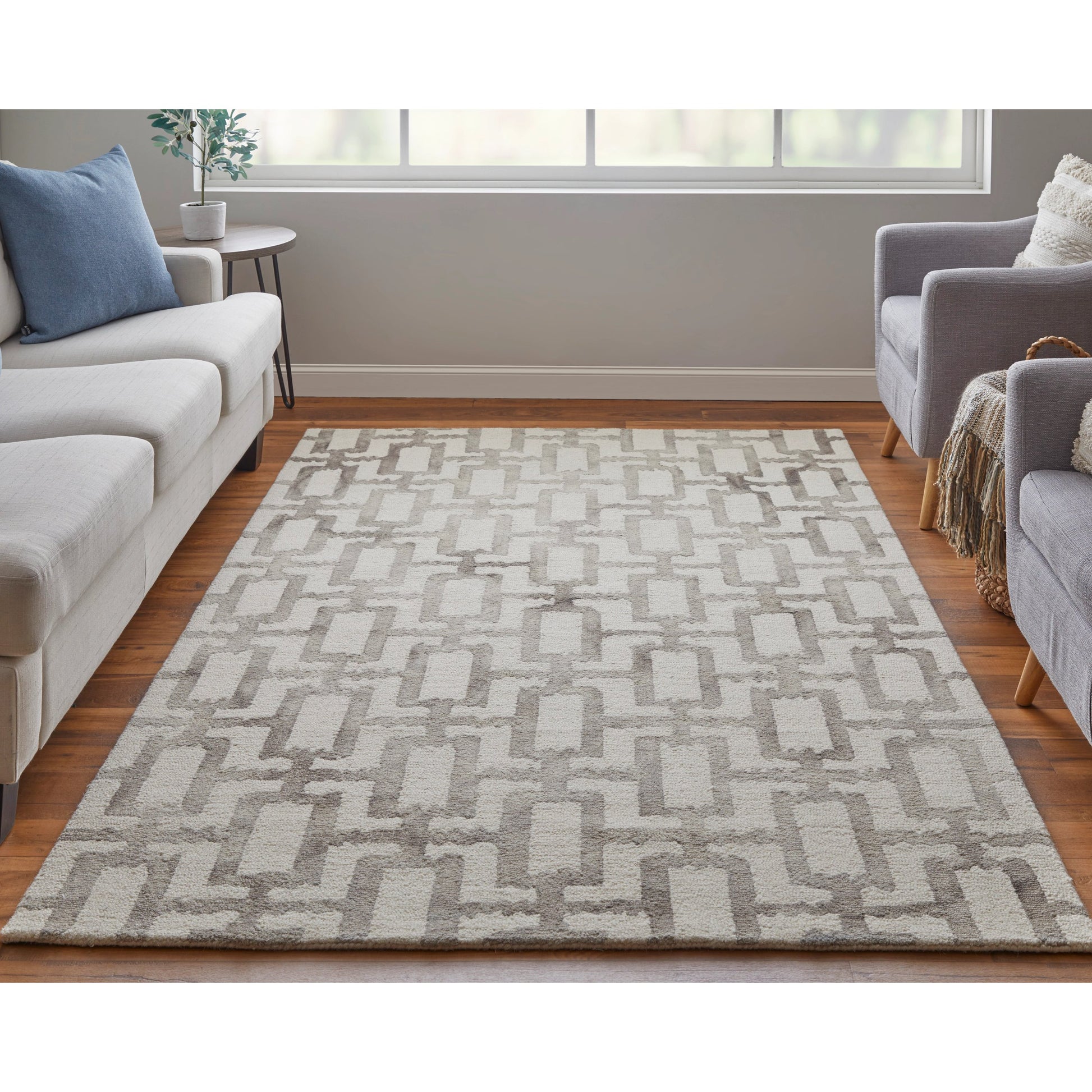 Lorrain Geometric Rug - 8919F by Feizy. Made from wool in a unique style.