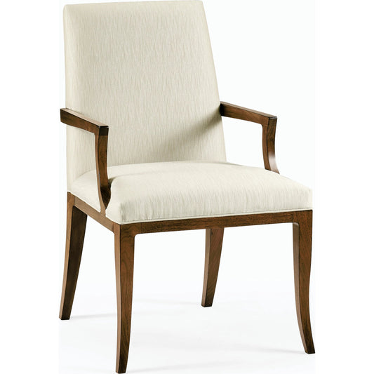 Toulouse Arm Chair by Jonathan Charles in walnut. Made from walnut in a modern style.