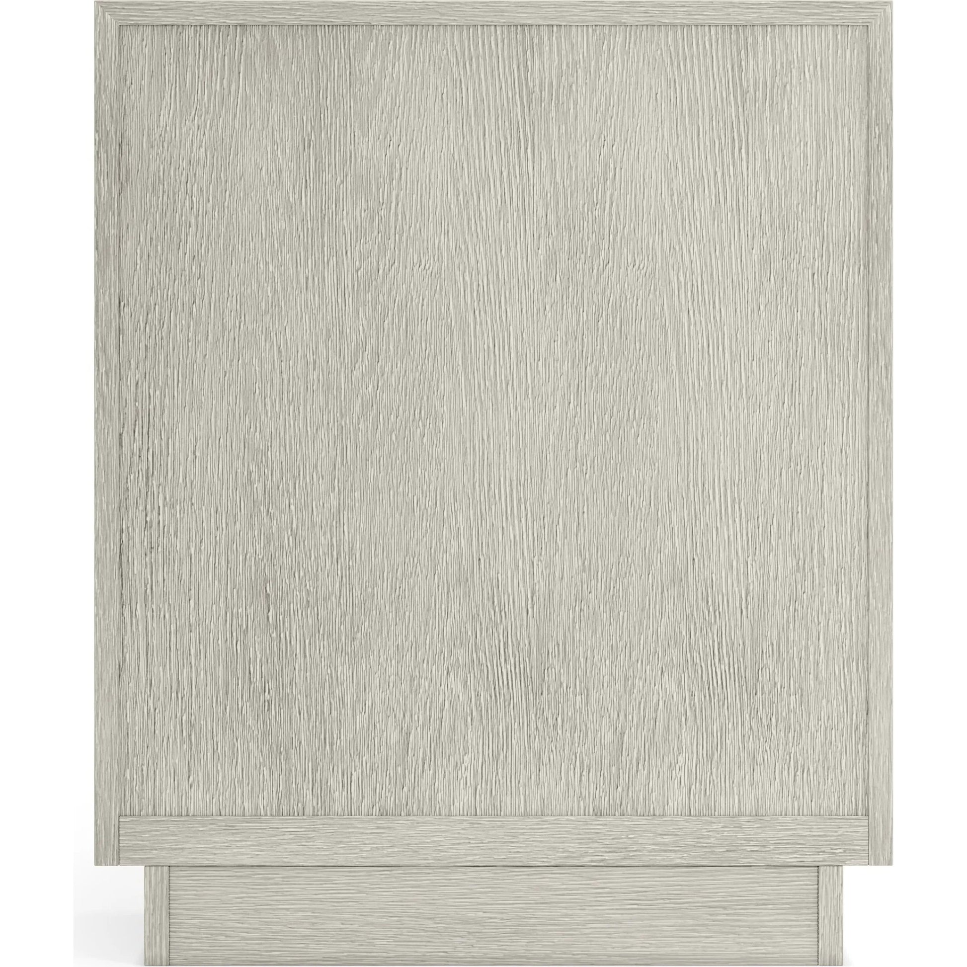 Tempo 24" Nightstand by Bernhardt in beige. Made from wood, metal in a unique style.