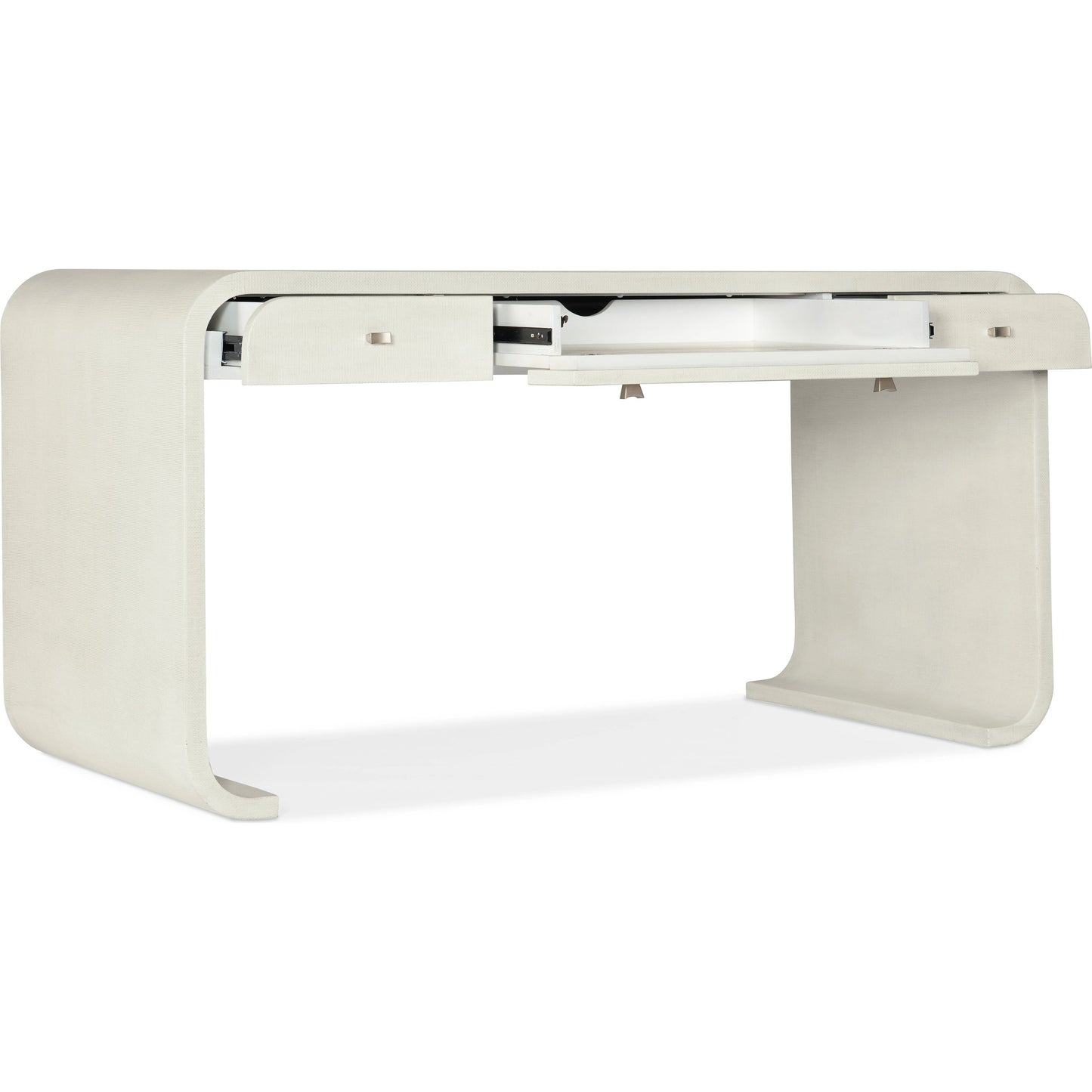 005 SI-1900844 | Additional Silo | Serenity Bayport Writing Desk by Hooker Furniture in sand dollar, champagne. Made from wood, raffia in a modern style.