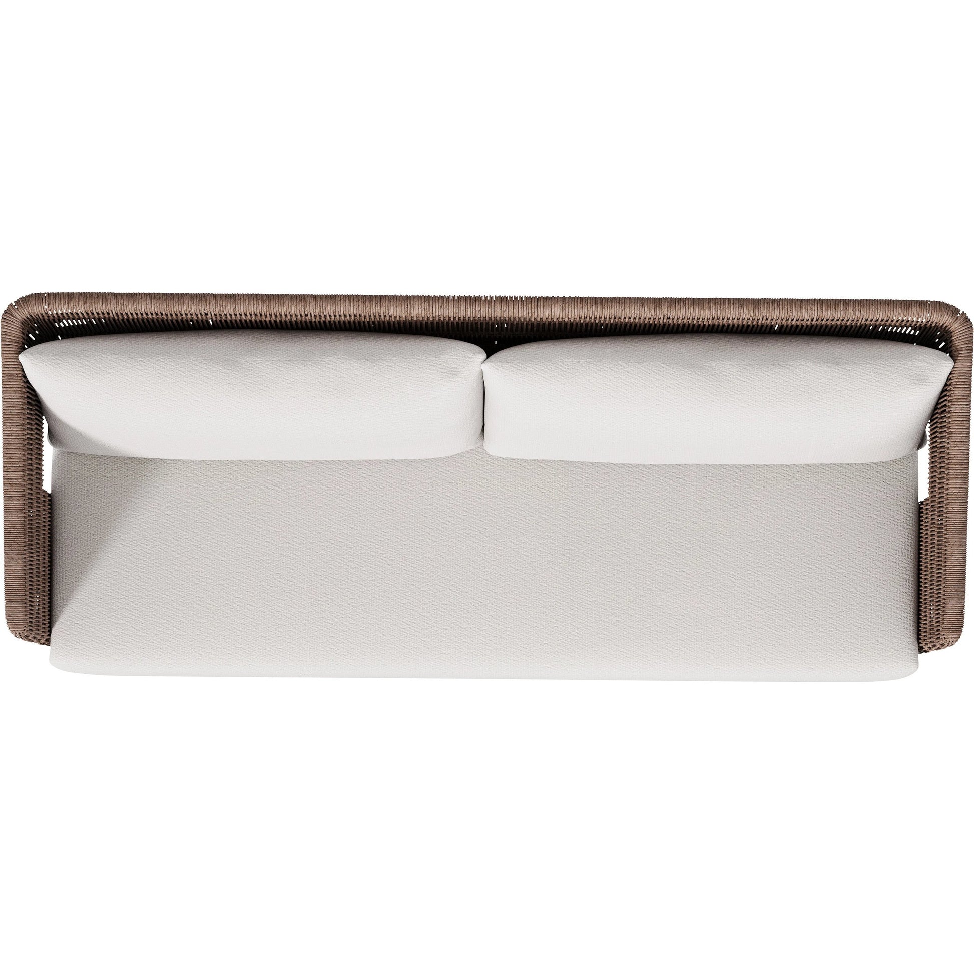 Maldives Outdoor Sofa by Bernhardt in hazelnut. Made from unique in a transitional style.