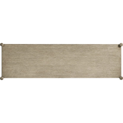 Morris Dresser by Jonathan Charles in grey and greyed oak. Made from oak, oak veneer, aluminum, sycamore veneer in a traditional style.