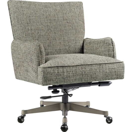 Quinn Executive Swivel Tilt Chair by Hooker Furniture in pewter metal. Made from unique in a transitional style.