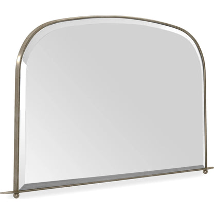Replique Mirror by Caracole in brushed gold. Made from metal, mirror in a transitional style.