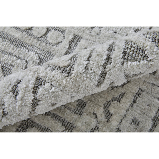 Colton Rug - 8793F by Feizy in gray, silver. Made from polyester in a unique style.