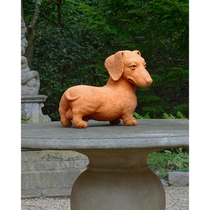 Rocky the Teckel by Currey and Company in natural. Made from terracotta in a cottage & farmhouse style.
