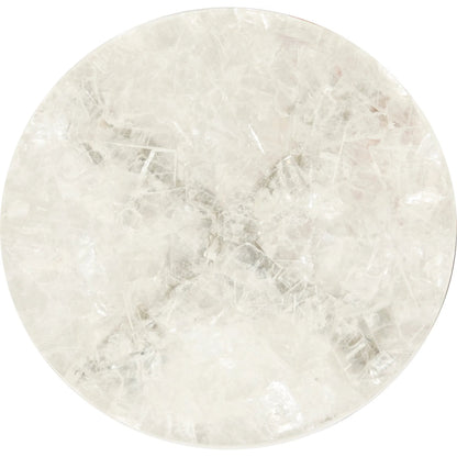 Gypsum Stone-Top Drink Table with Metal Base by Pulaski Furniture in gypsum. Made from metal in a transitional style.