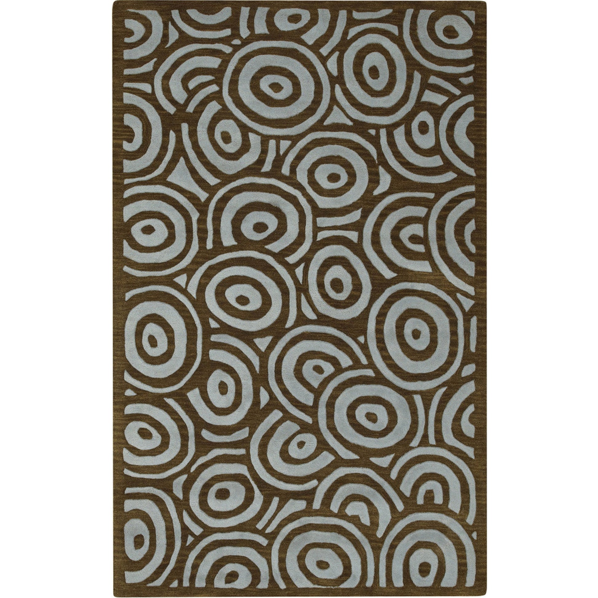 Artist Studio Rug - 15 by Surya in charcoal, light olive, pale blue. Made from 100% new zealand wool in a unique style.