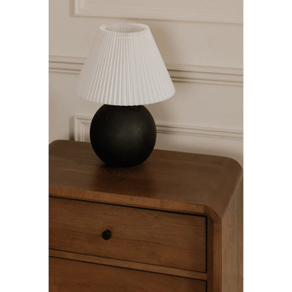 Tuve Table Lamp by Moe's Home Collection in black. Made from polyresin base in a unique style.