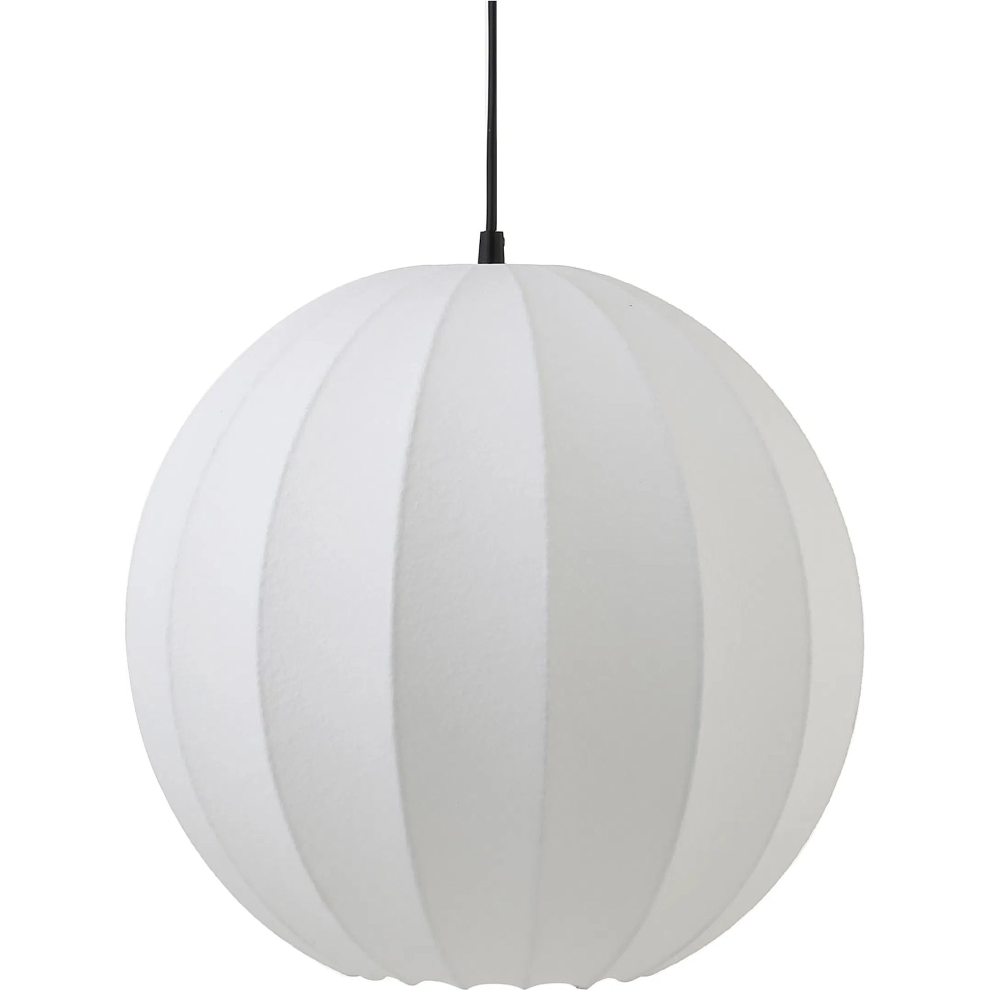 Illume Pendant Light by Moe's Home Collection in white. Made from silk shade, metal canopy in a modern style.