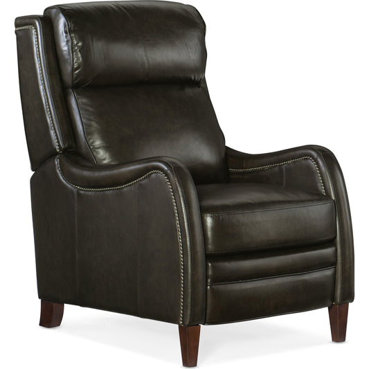 Stark Recliner by Hooker Furniture in brindisi trinita. Made from leather in a unique style.