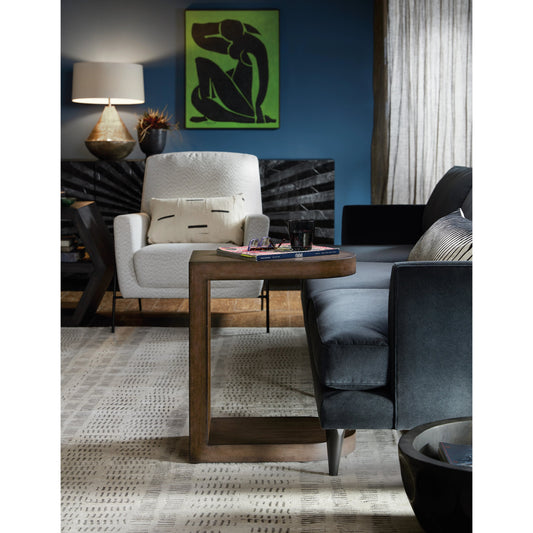 Commerce & Market Accent C Table by Hooker Furniture in medium natural wood. Made from acacia solids in a modern style.