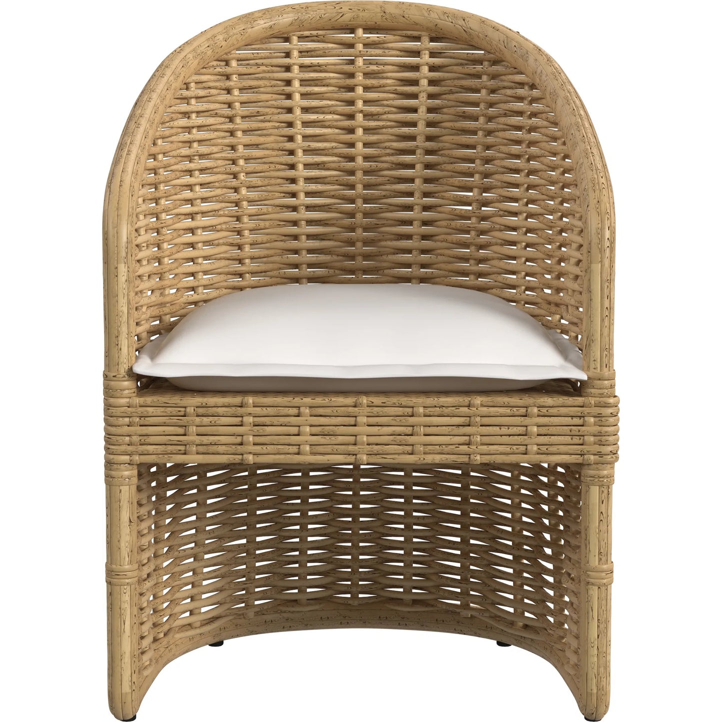 002 SI-2318672 | Additional Silo | Playa Outdoor Dining Chair by Sunset West in medium wood. Made from resin wicker in a rustic style.