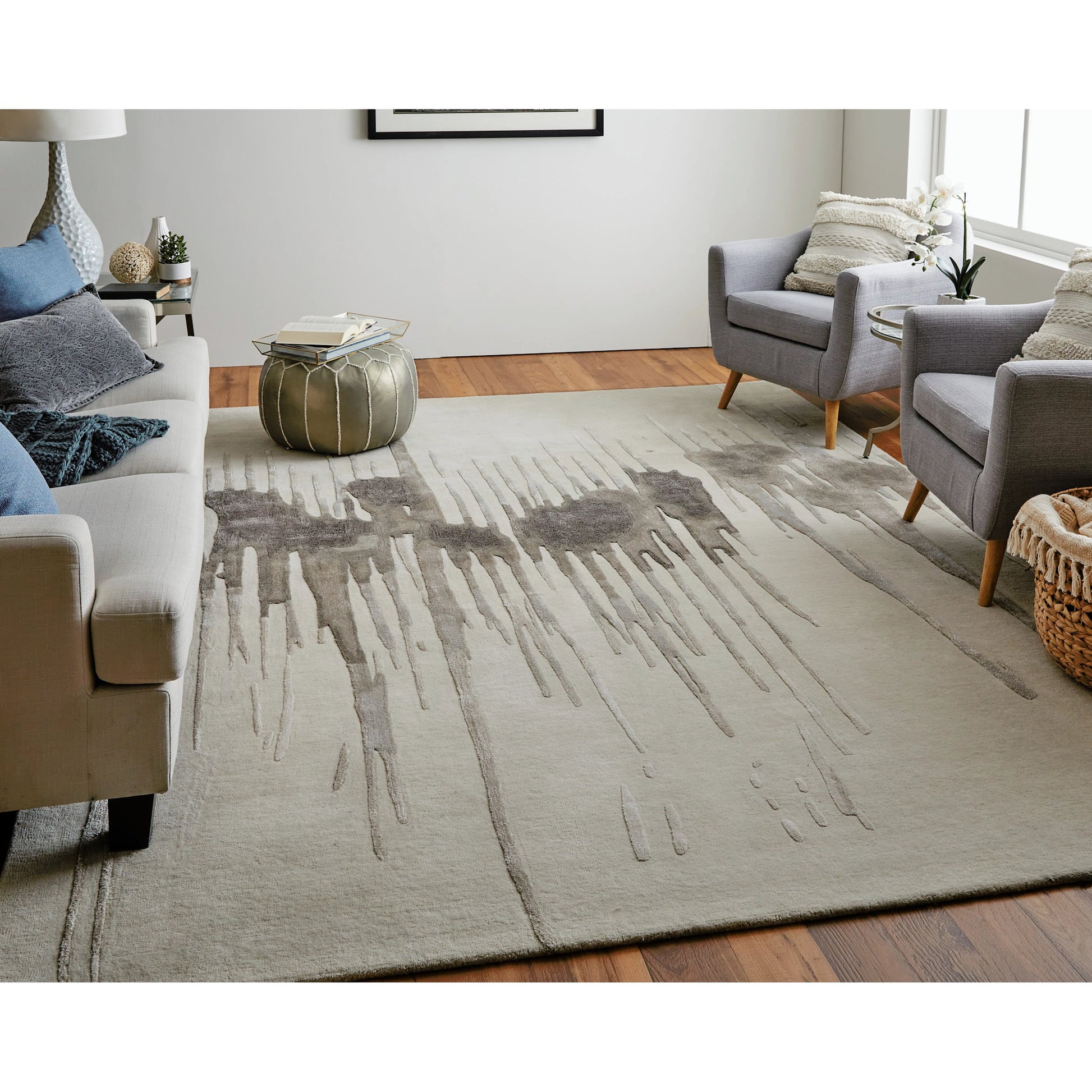 Anya Transitional Rug - 8882F by Feizy. Made from wool, viscose in a unique style.