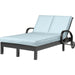 Monterey Outdoor Double Chaise by Sunset West in browns. Made from aluminum in a cottage & farmhouse style.