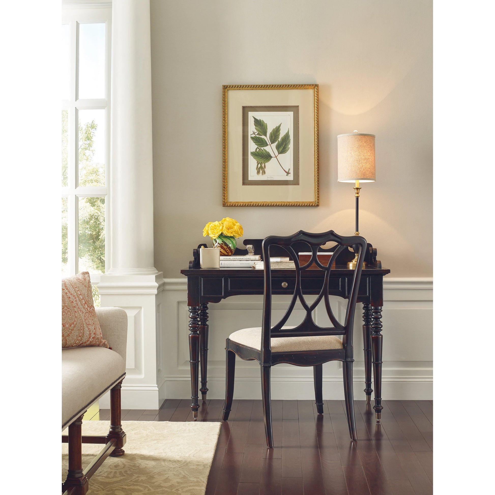 Charleston Upholstered Seat Side Chair (Set of 2) by Hooker Furniture in oyster. Made from fabric in a cottage & farmhouse style.