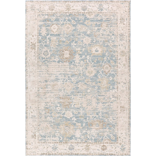 Zarif ZAR01 Rug by Jaipur Living in blue, beige. Made from 100% polyester in a unique style.