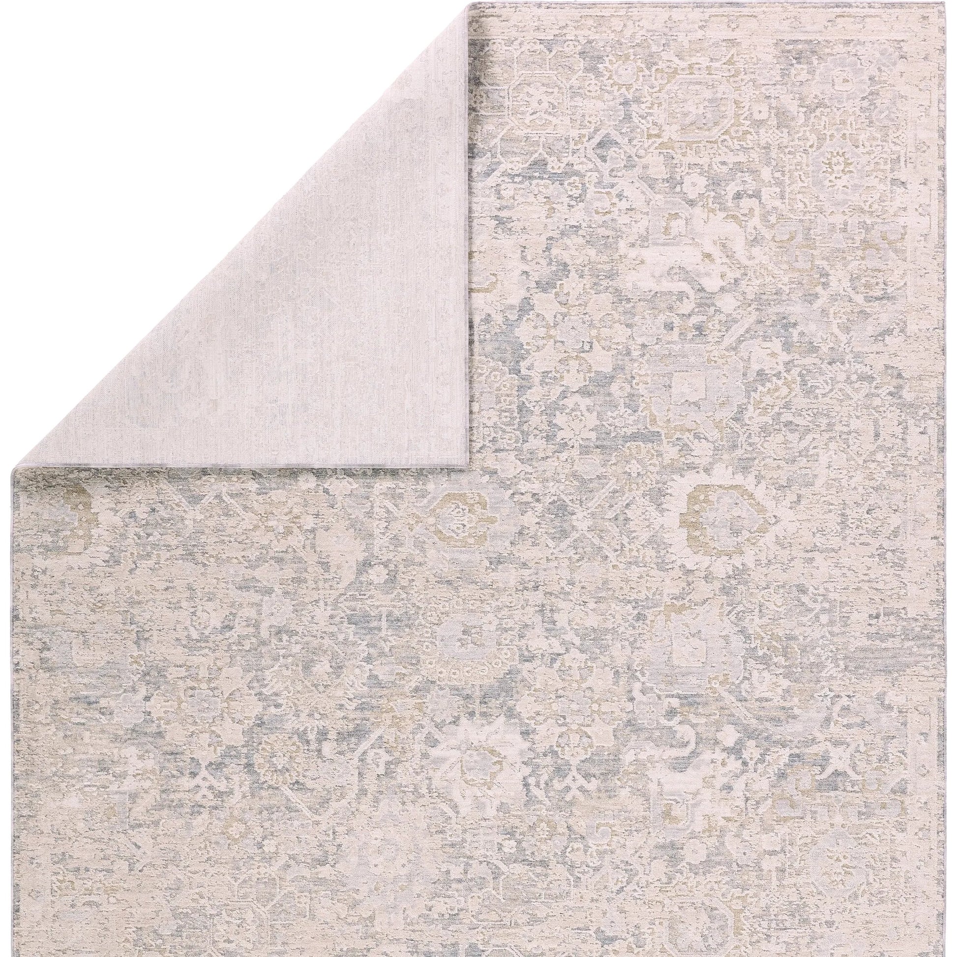 Zarif ZAR02 Rug by Jaipur Living in cream, blue. Made from 100% polyester in a unique style.