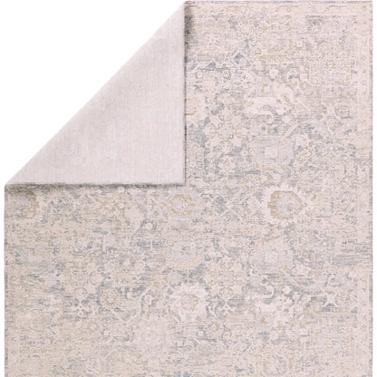Zarif ZAR02 Rug by Jaipur Living in cream, blue. Made from 100% polyester in a unique style.