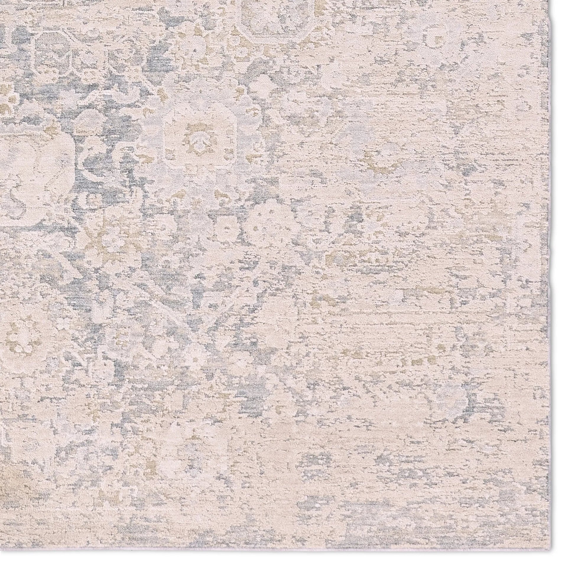 Zarif ZAR02 Rug by Jaipur Living in cream, blue. Made from 100% polyester in a unique style.