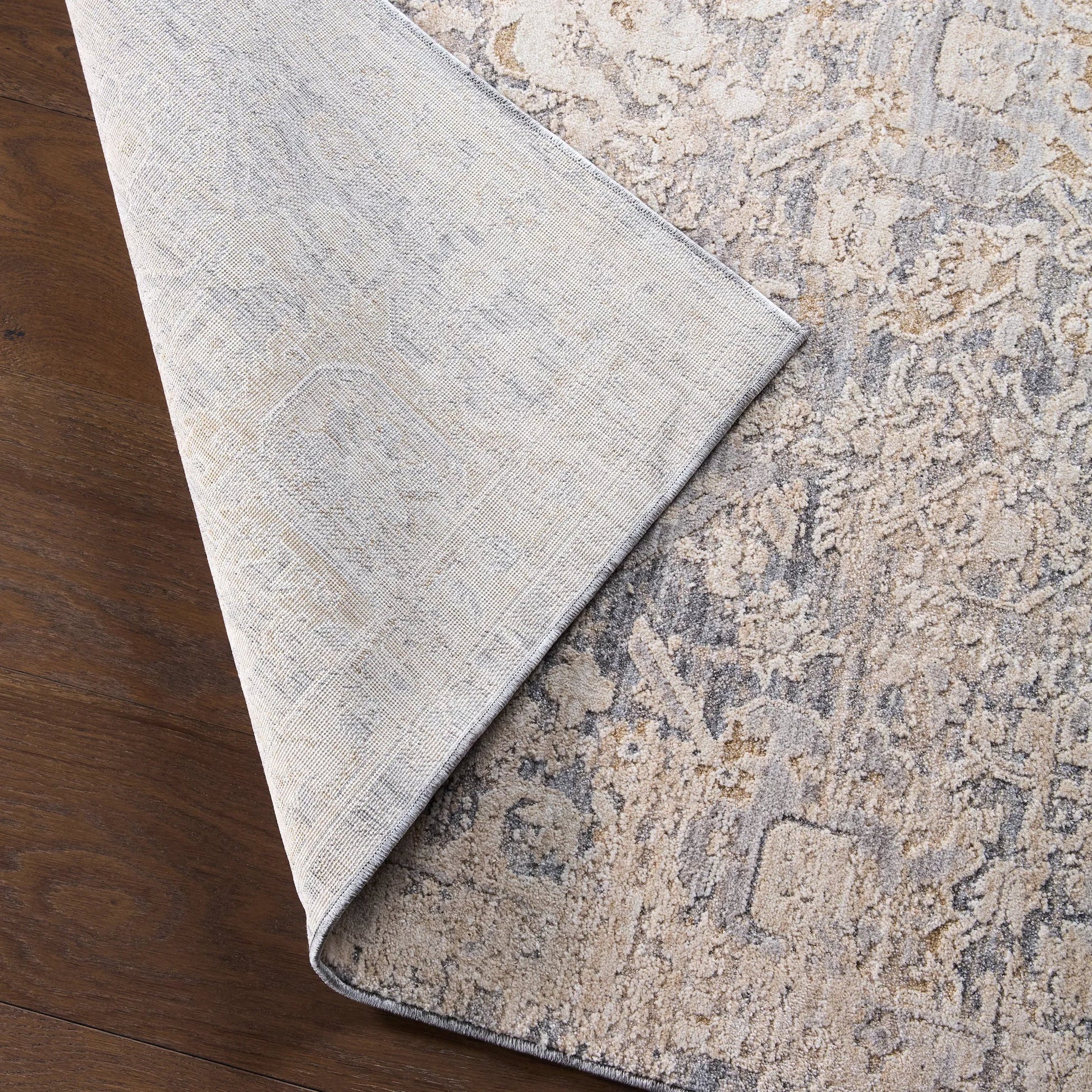 Zarif ZAR02 Rug by Jaipur Living in cream, blue. Made from 100% polyester in a unique style.