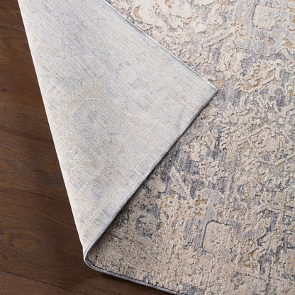 Zarif ZAR02 Rug by Jaipur Living in cream, blue. Made from 100% polyester in a unique style.