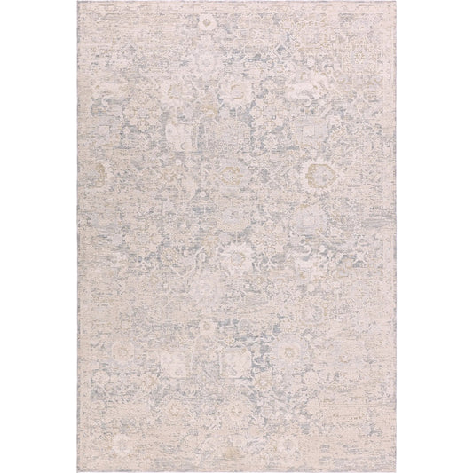 Zarif ZAR02 Rug by Jaipur Living in cream, blue. Made from 100% polyester in a unique style.