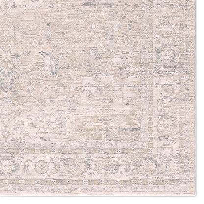 Zarif ZAR03 Rug by Jaipur Living in cream, beige. Made from 100% polyester in a unique style.