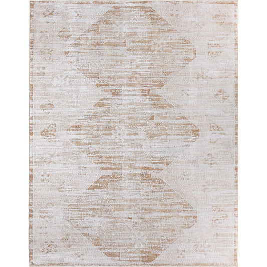Zarif ZAR07 Rug by Jaipur Living in tan, beige, ivory, white. Made from 70% polyester 30% polypropylene in a unique style.