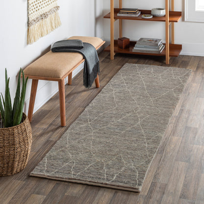 Zara Rug - 29842 by Surya in charcoal, black, brown, cream. Made from 100% wool in a unique style.
