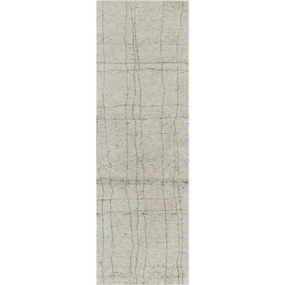 Zara Rug - 29844 by Surya in medium gray, charcoal, gray, light gray. Made from 70% wool, 30% viscose in a unique style.