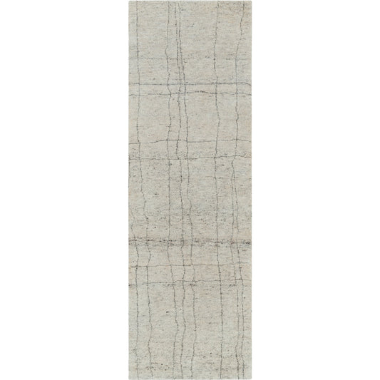 Zara Rug - 29844 by Surya in medium gray, charcoal, gray, light gray. Made from 70% wool, 30% viscose in a unique style.