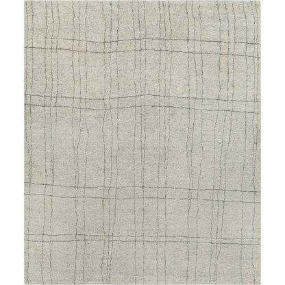 Zara Rug - 29844 by Surya in medium gray, charcoal, gray, light gray. Made from 70% wool, 30% viscose in a unique style.