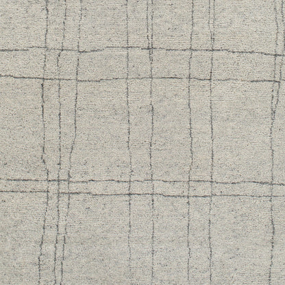 Zara Rug - 29844 by Surya in medium gray, charcoal, gray, light gray. Made from 70% wool, 30% viscose in a unique style.