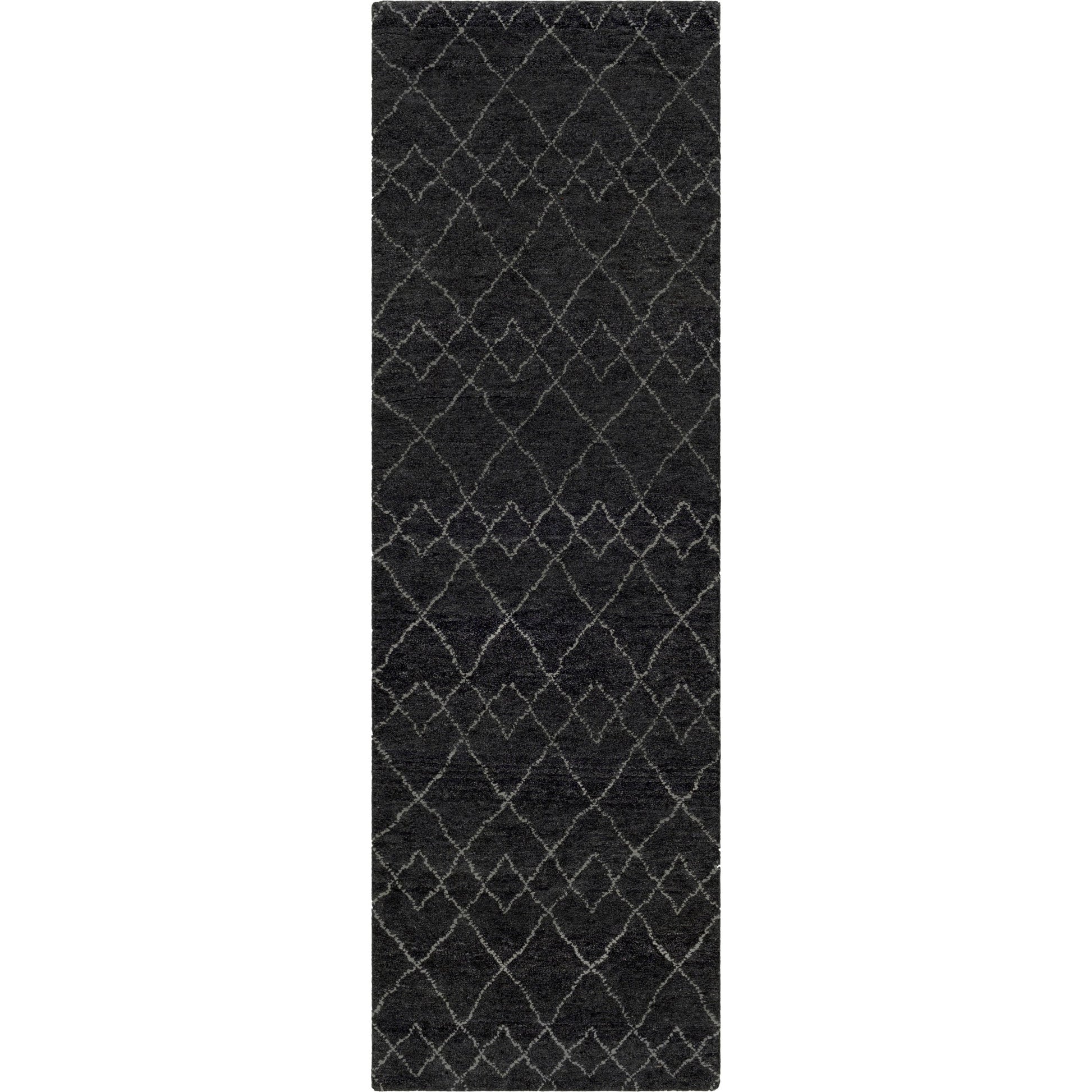 Zara Rug - 29847 by Surya in black, charcoal, cream. Made from 70% wool, 30% viscose in a unique style.