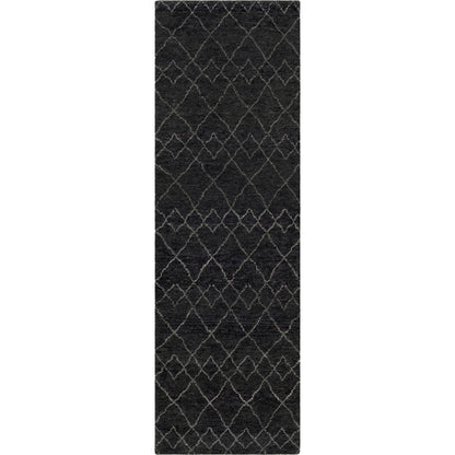 Zara Rug - 29847 by Surya in black, charcoal, cream. Made from 70% wool, 30% viscose in a unique style.