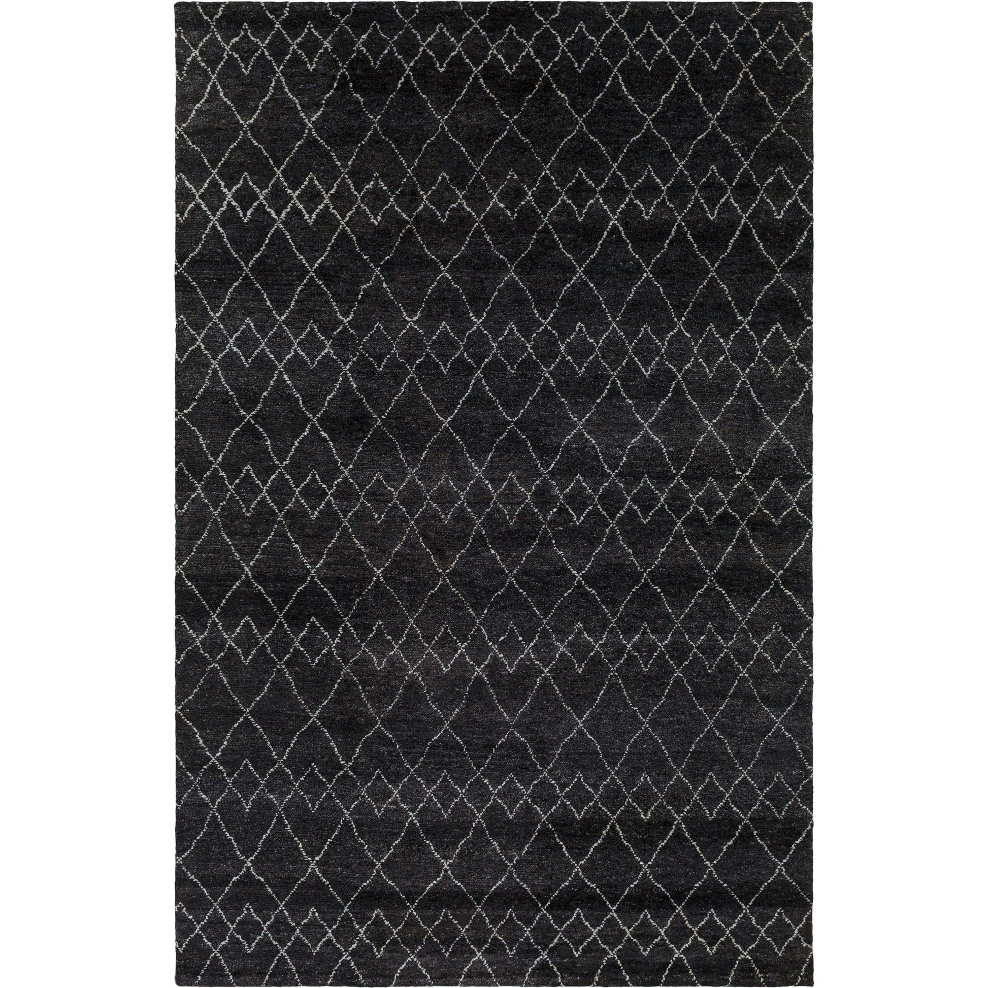 Zara Rug - 29847 by Surya in black, charcoal, cream. Made from 70% wool, 30% viscose in a unique style.