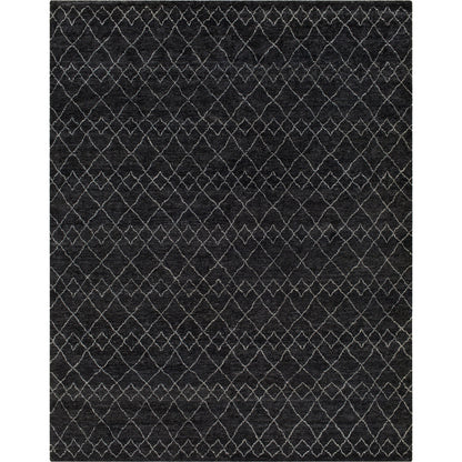 Zara Rug - 29847 by Surya in black, charcoal, cream. Made from 70% wool, 30% viscose in a unique style.
