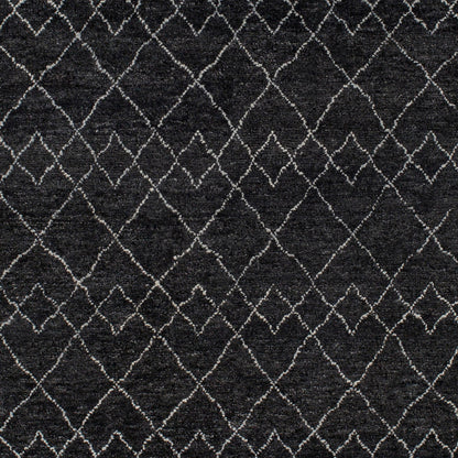 Zara Rug - 29847 by Surya in black, charcoal, cream. Made from 70% wool, 30% viscose in a unique style.