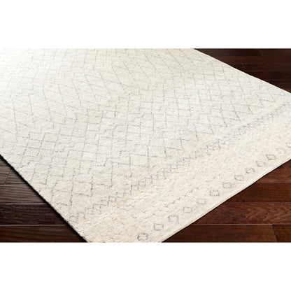 Zara ZAR-2306 Rug by Surya in light gray, gray, medium gray. Made from 70% viscose, 30% wool in a unique style.