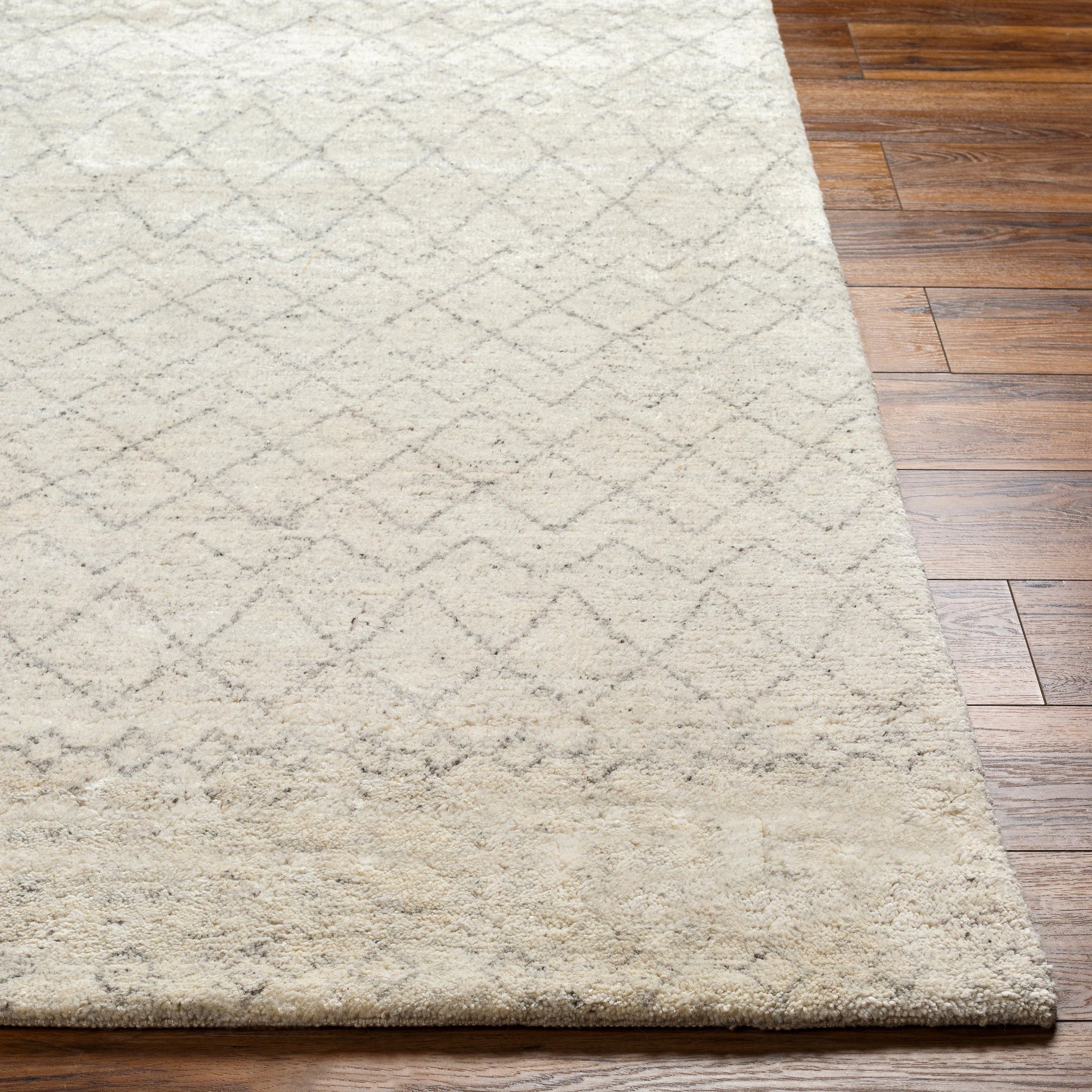 Zara ZAR-2306 Rug by Surya in light gray, gray, medium gray. Made from 70% viscose, 30% wool in a unique style.