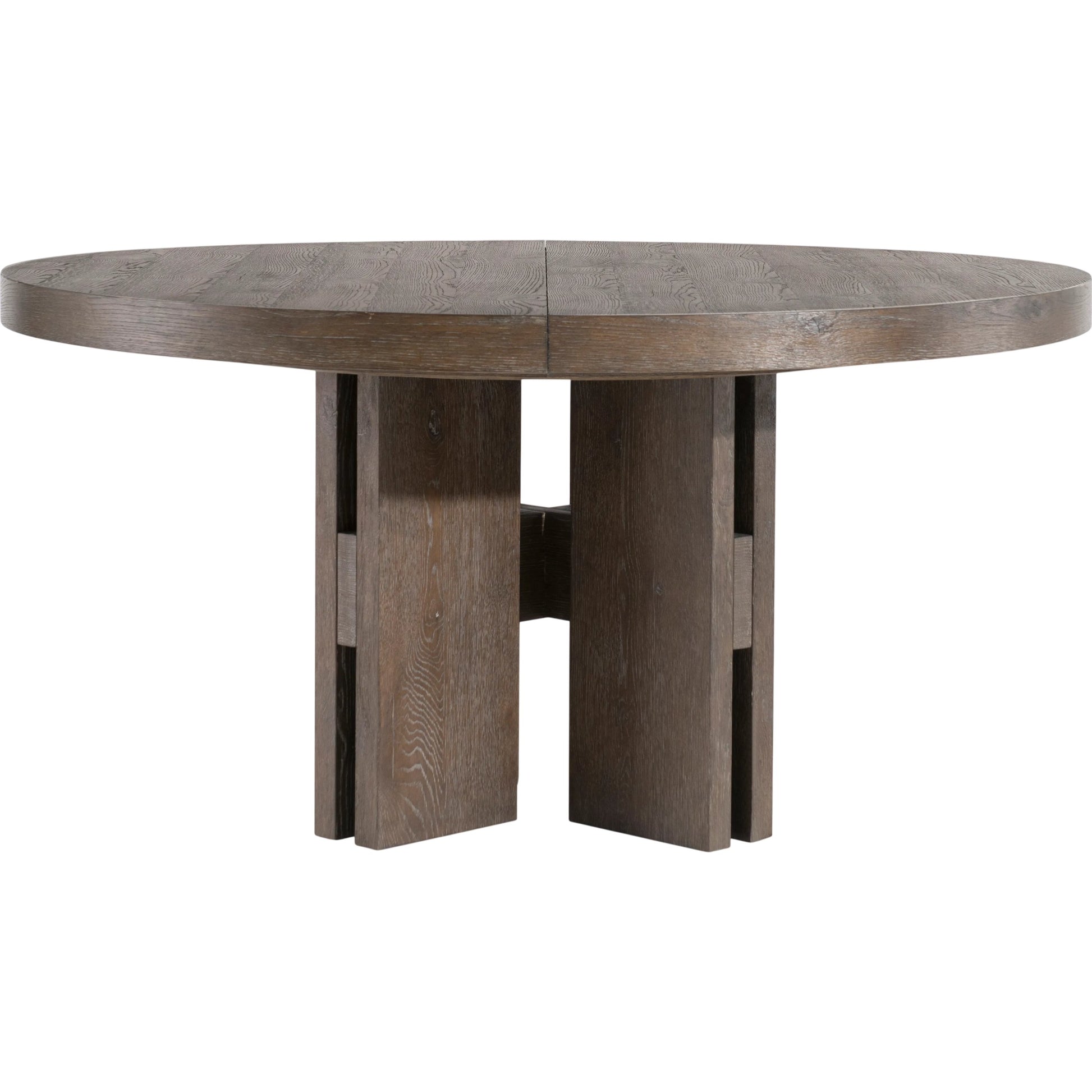 Outline Round Dining Table by Bernhardt in cassel. Made from wood in a transitional style.
