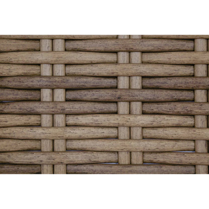 Havana Outdoor Coffee Table by Sunset West in tobacco. Made from resin wicker in a modern style.