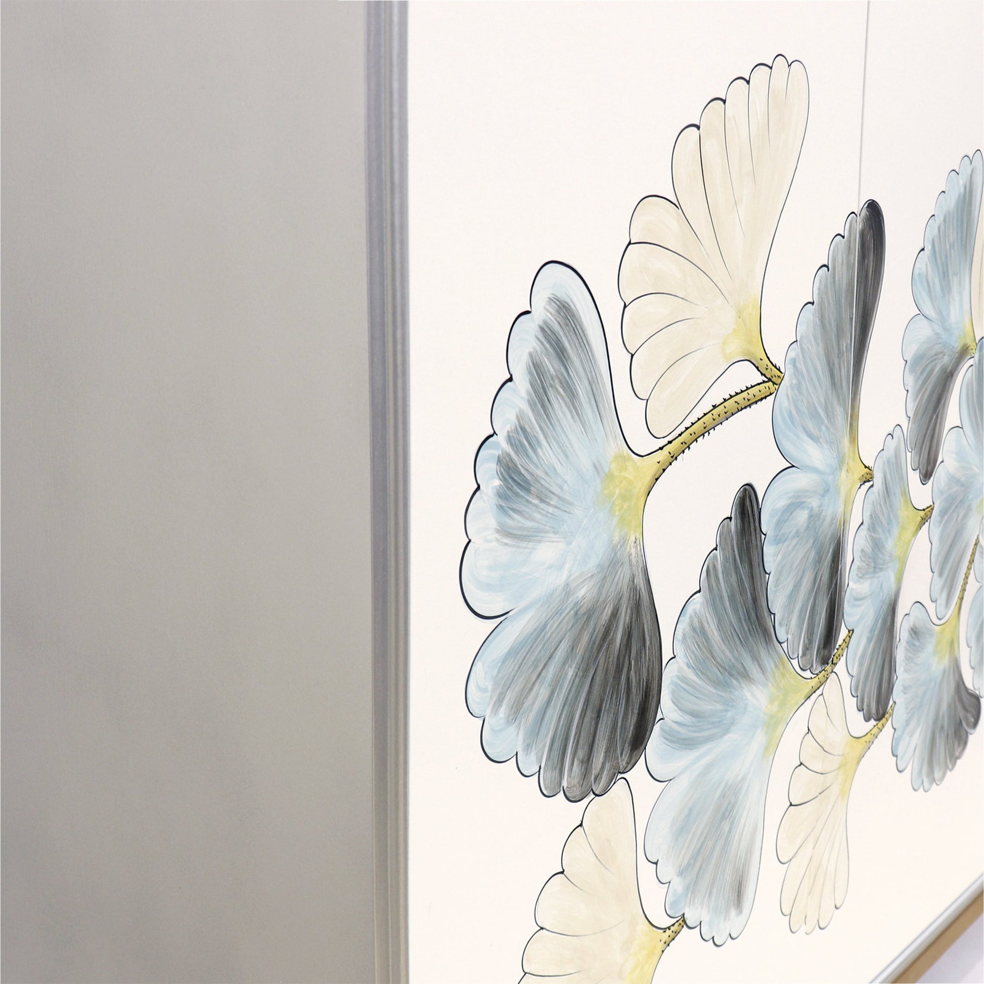 Annabelle Sideboard by Pasargad Home in silver and silver. Made from unique in a transitional style.