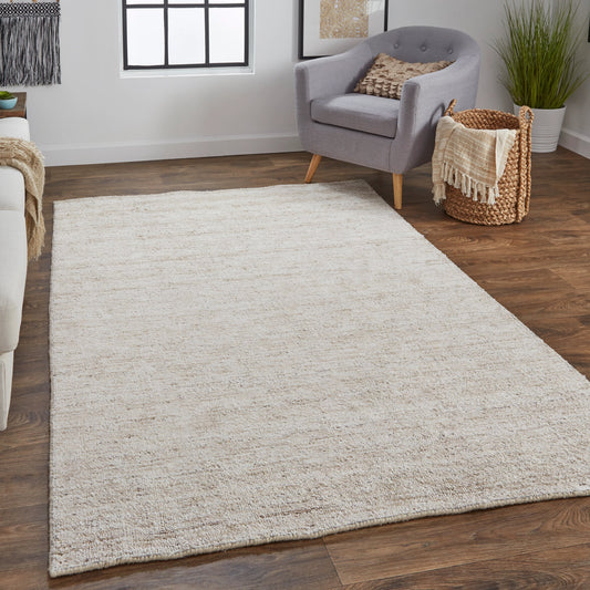 Delino Transitional Solid Rug - 6701F by Feizy in taupe. Made from viscose, wool in a unique style.