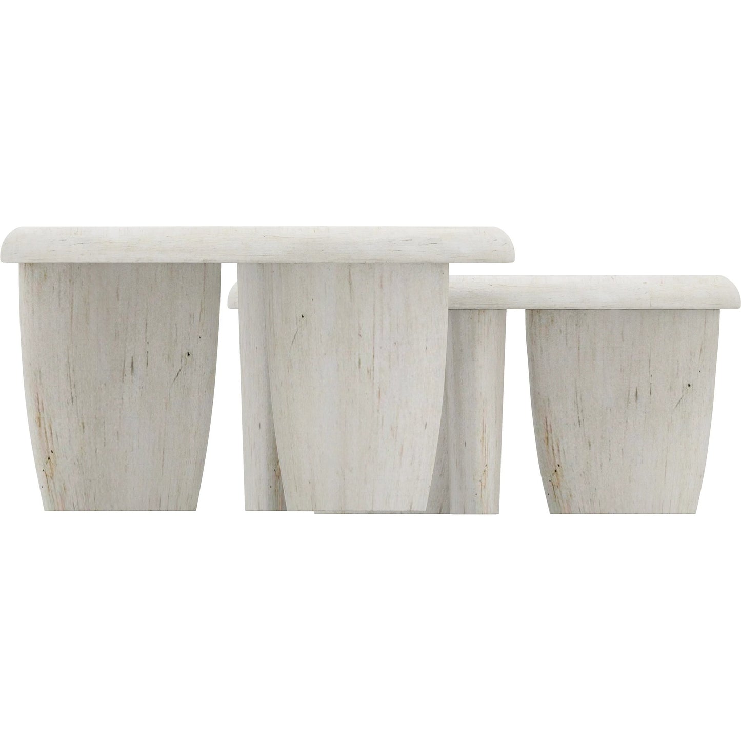 005 SI-2356184 | Additional Silo | Ashlar Tall Cocktail Table by A.R.T. Furniture in bisque. Made from parawood solids, birch veneers, resin in a transitional style.